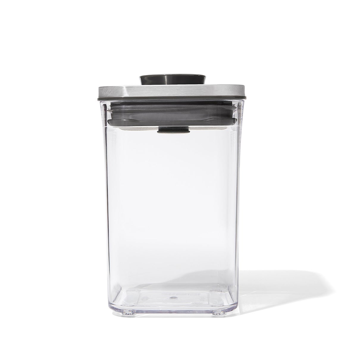 OXO 1.1 qt. Short Small Square SteeL POP Container